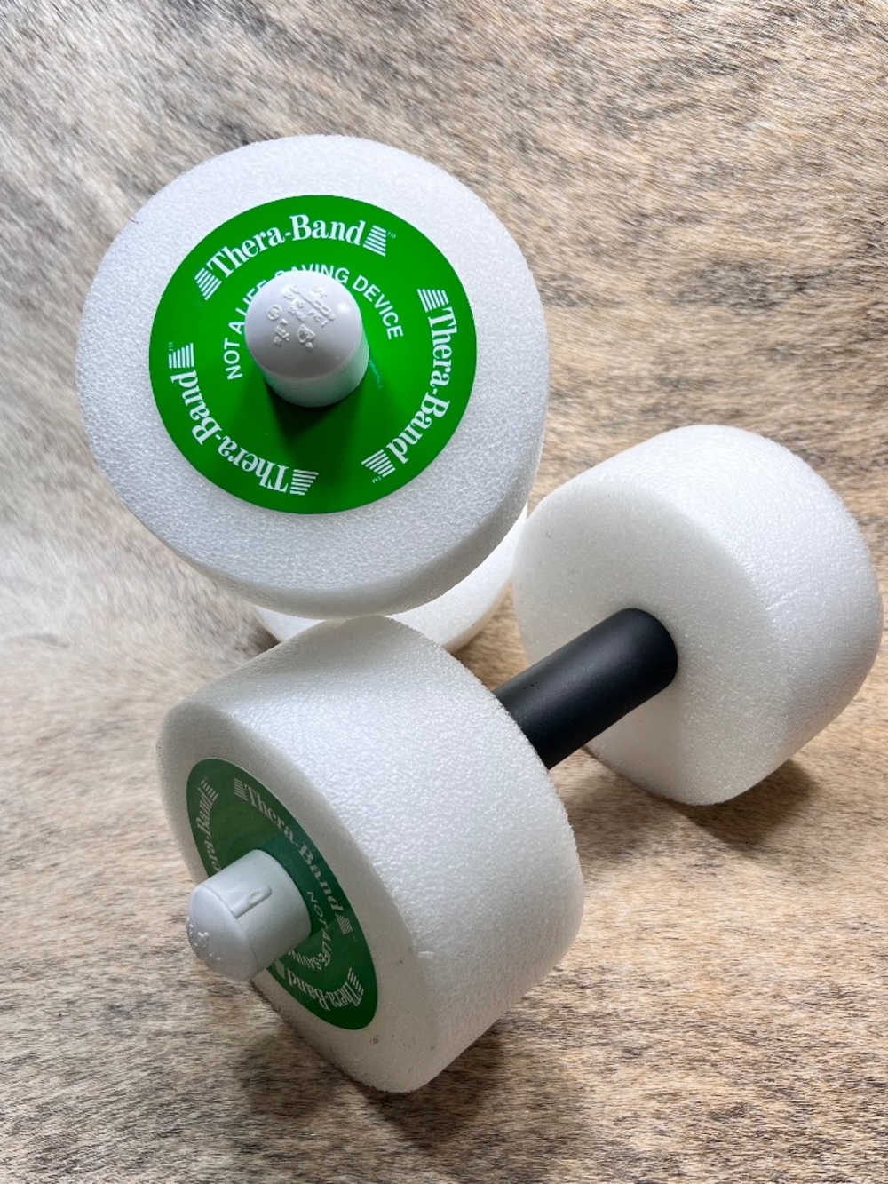 THERABAND 3/4 lbs Foam Water Weights, Aquatic Dumbbells for Pool Fitness